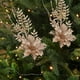thumbnail image 1 of Oioii 2PCS Christmas Poinsettia Flower Decorations - Artificial Ornaments for Xmas Tree, Wreath, Wedding Party Decor, 1 of 6