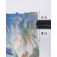 thumbnail image 6 of Ocean Dolphins Tier Curtains 36 Inch Length,Sheer Curtains for Bedroom Living Room Window Summer Coral Coconut Trees Tropical Fish Voile Drapes Kitchen Curtains Small Half Window 27.5"x36" 2 Panels, 6 of 7