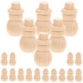 thumbnail image 2 of Beige Wooden Peg Dolls for Crafting 20Pcs DIY Unfinished Wood Figures, 2 of 4