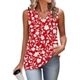 thumbnail image 5 of BRGZLK Women's Tank Tops Summer Casual Sleeveless Chiffon Blouses V Neck Tunics Cute Business Work Shirts, 5 of 6