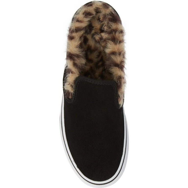 Vans slip best sale on platform fur