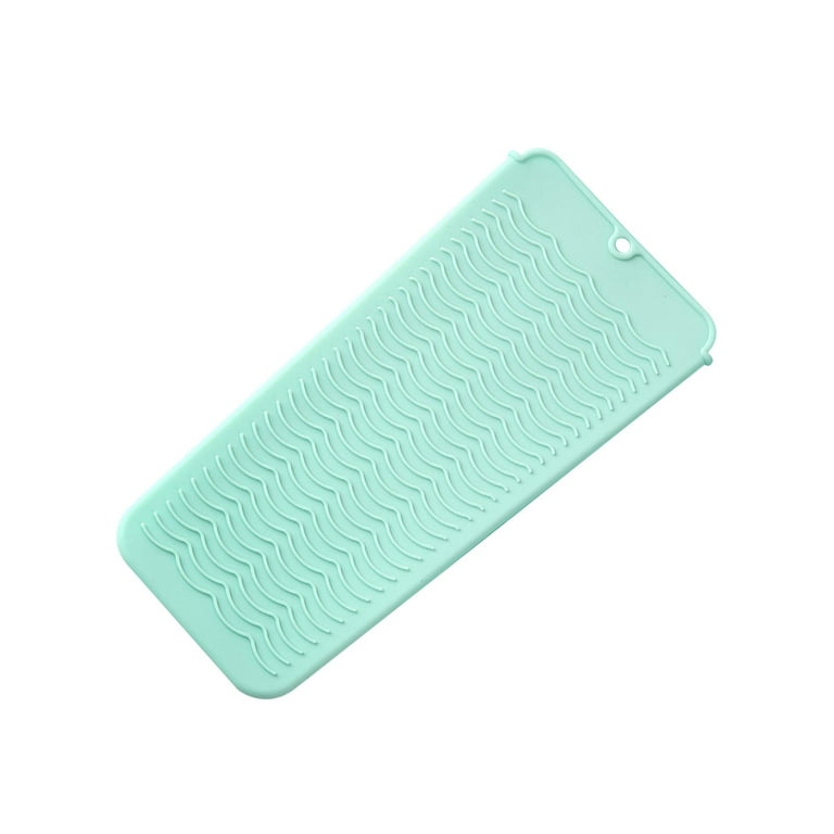 Silicone Heat Resistant Mat Pouch for Curling Iron Multifunction Travel  Case Green 