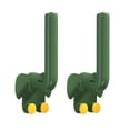 thumbnail image 1 of 2 ganchos de pared resistentes para colgar gorras y sombreros, para sala de estar y cocina. Verde, 1 of 9