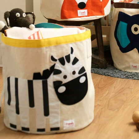 3 Sprouts Zebra Storage Bin