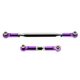 thumbnail image 1 of Rodillo de la dirección de metal Brazo de la varilla de arrastre de los extremos 1/12 Reemplazo de las piezas de la modificación del camión de escalada del rastreo para MN D90 99S PURPLE 2 PIEZAS Inevent HA012374-03, 1 of 7