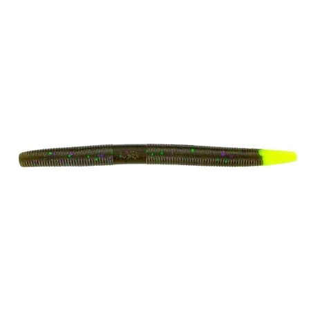 Yamamoto Senko Soft Plastic Worm 5 – Green Pumpkin/Chartreuse