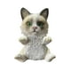 thumbnail image 2 of Adorno de gato, estatua de resina artesanal, decoración para el hogar, la oficina o el dormitorio, figura de gato única, pequeño detalle decorativo para estante, material de resina marrón,, 2 of 9