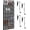 35-Gray, variant on 35 Compartment Over The Door Storage - Breathable Mesh Hanging Organizer with Large Pockets, Space Saving Design for Men & Women's Footwear, Closet, Bedroom- Black (Black, 35-Pocket)