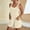 Beige, variant on Blmnix Women's Shorts Rompers Linen Shorts Shorts High Pull-On Beige Womens Gym Shorts,XXXL