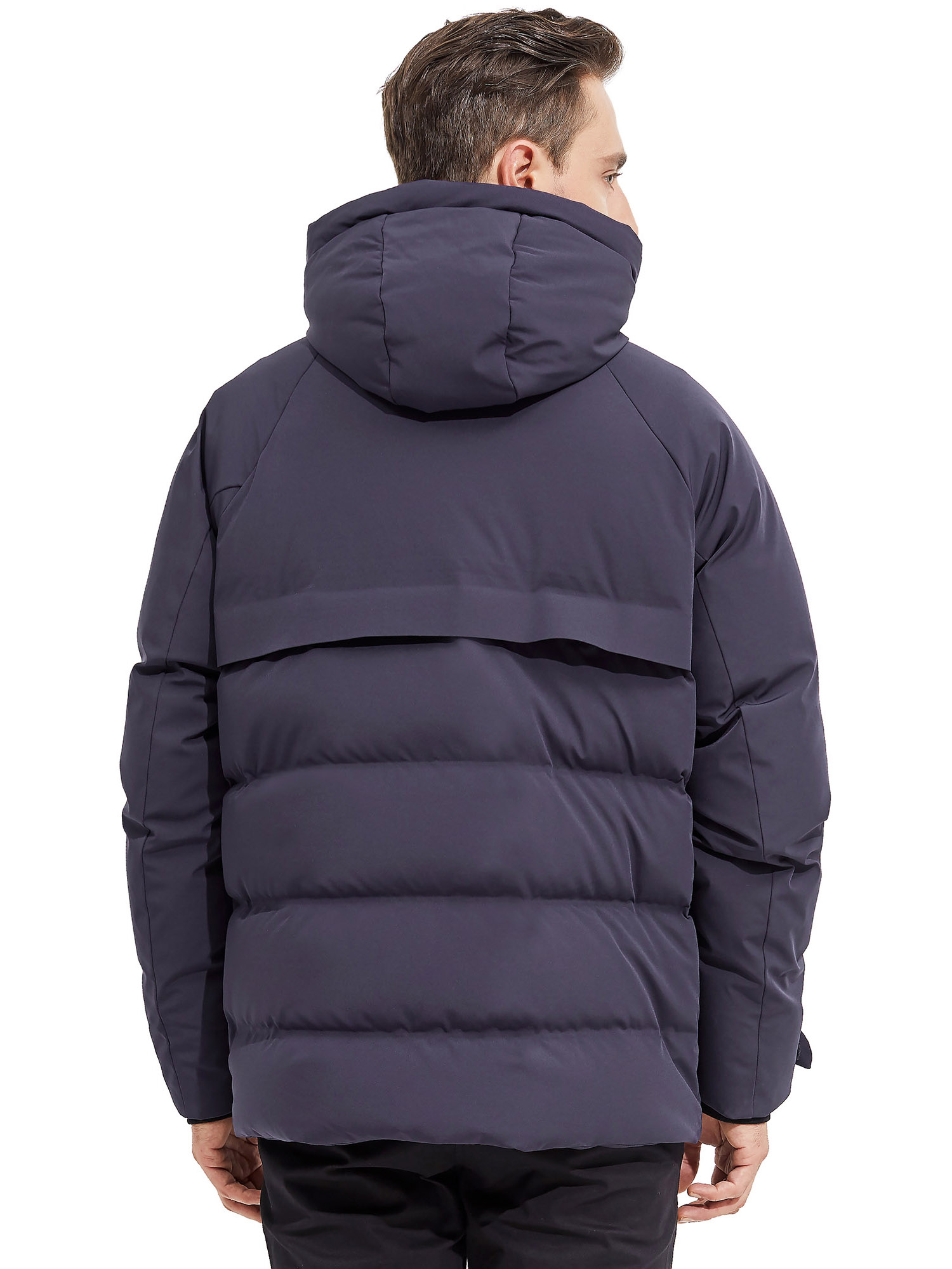 Orolay Men's Winter Down Jacket with Adjustable Drawstring Hood Ribbed Cuff - image 3 of 5