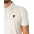 thumbnail image 4 of Fila Classic Vintage Striped Polo Shirt, Beige, 4 of 5