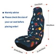 thumbnail image 4 of Pofeuu Space Cartoon Print Automotive Car Seat Covers Flat Cloth Full Set Seat Covers,Car Seat Covers front seats for Cars Trucks and SUVs(Two packs), 4 of 7