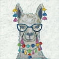 thumbnail image 2 of Great Art Now Llama Love with Glasses II by Chariklia Zarris, Framed Wall Art, 14W x 14H, 2 of 3