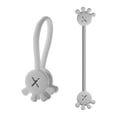 thumbnail image 1 of 10PCS Cable Cable Clips Cable Organizers Reusable Silicone Cords Organizers Multipurpose Silicone Magnet Ties For Home School丨Silver, 1 of 4