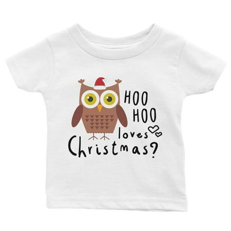 

Hoo Christmas Owl Baby Gift Tee