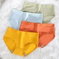 thumbnail image 1 of rygai Women Briefs Mid Waist Breathable High Elasticity Quick Dry Butt-lifted Soft Anti-pilling Comfortable Lady Underpants for Inner Wear,White L, 1 of 8