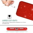 thumbnail image 5 of Compatible with Samsung Galaxy A54 5G Case with Screen Protector for Women Girls Glitter Shockproof Samsung A54 5G Phone Case Cute Slim 3 in 1 Protective Cases (Red), 5 of 7