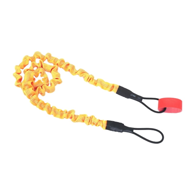 Leash Safety Rod Leash, tela de nylon reforzada en el exterior Accesorio profesional duradero Cuerda elástica de 38.6 a 78.7 pulgadas Amarillo shamjiam Correa de remo para kayak