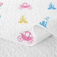 thumbnail image 5 of Erosebridal Colorful Princess Castle Bed Spread Queen,Multicolor Kawaii Carriage Queen Coverlet Set For Girly,3pcs, 5 of 7