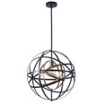 thumbnail image 6 of Aiwen Unique Sphere Pendant Light Metal Globe Cage Hanging Light Fixture, 6 of 9
