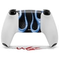 thumbnail image 2 of WraptorSkinz Skin Wrap compatible with the Sony PS5 DualSense Controller Metal Flames Blue (CONTROLLER NOT INCLUDED), 2 of 3