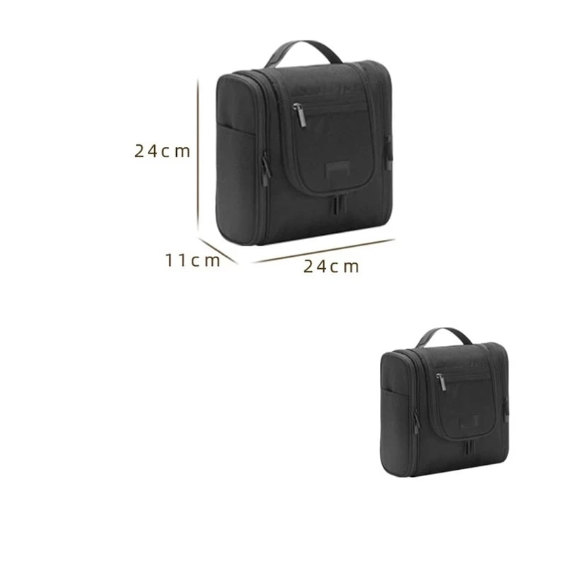 Xl-Kang Hanging Toiletry Bag for Women Travel Makeup Bag Organizer Toiletries Bag Men for Cosmetics Essentials Accessories (black)