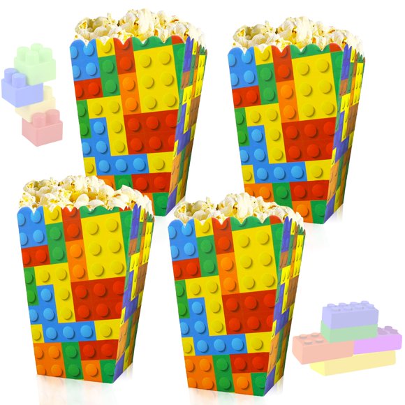Roaring Good Time: 12 cajas de palomitas de maíz, kit de fiesta para cumpleaños