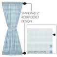thumbnail image 6 of VHC Brands Annie Buffalo Check Farmhouse Cottage Patio Door Panel Curtain 72x40, 6 of 6