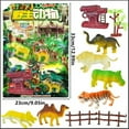 thumbnail image 2 of Jungle Animal Figurines Set, 6PC Plastic Simulation Playset, Wildlife Educational Toys, Sorting Matching Learning Kit, Fine Motor Skill Activity, Classroom Desktop Animal Figures Gift, 2 of 2