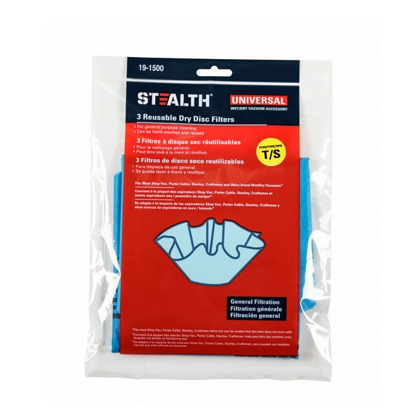 STEALTH UNIVERSAL WET/DRY VAC PAPER FILTER (without clamp ring