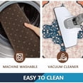 thumbnail image 3 of Boho Kitchen Rug Sets 2 Piece Farmhouse Kitchen Rugs and Mats Non Skid Washable Anti Fatigue Kitchen Mats for Floor Comfort Standing Mat Runner, 17'''' x 47'''' + 17'''' x 30'''', Blue, 3 of 6