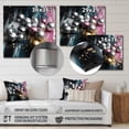thumbnail image 4 of Designart "Elegant Pink and Silver Geometric Shapes I" Fashion Metal Wall Art, 4 of 5