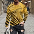 thumbnail image 1 of Blusas y camisas de manga larga con cuello redondo para hombre, blusa informal de manga larga con cuello redondo y estampado., 1 of 5