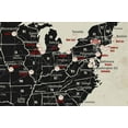 thumbnail image 5 of Baseball Stadium Map Poster Vintage Edition 24x16 inches, 5 of 6