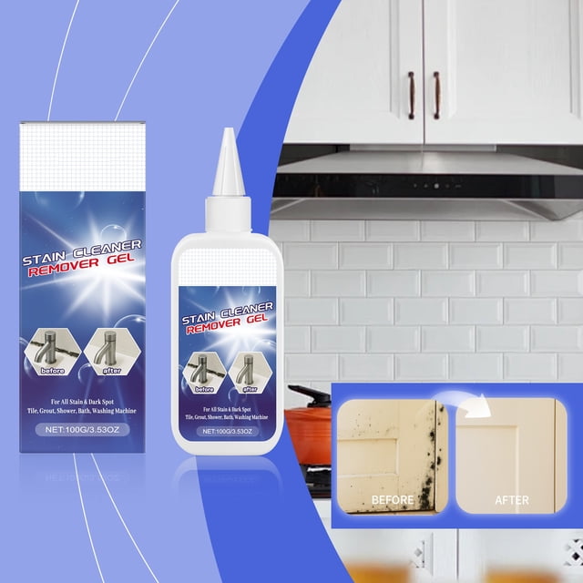 Gel limpiador multiusos | Potente quitamanchas para grietas, fregaderos, baldosas, lechadas | Fuerte fórmula de descontaminación | Fácil aplicación | Uso doméstico | 100 ml