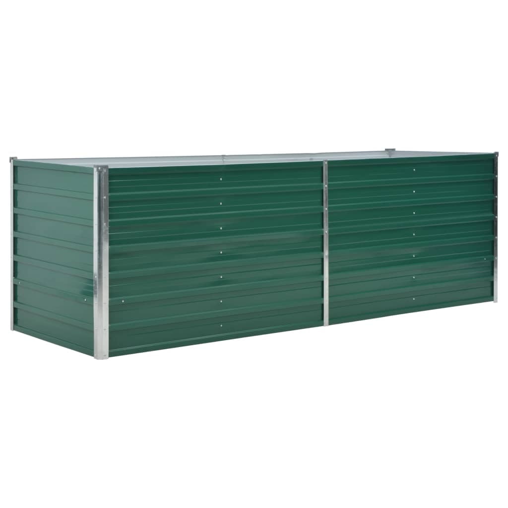 Raised Garden Bed, Outdoor Metal Above Ground Planter Box for Vegetables Flowers, Green Raised Garden Bed, Outdoor Metal Above Ground Planter Box for Vegetables Flowers, Green