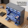 thumbnail image 3 of 40 Drawers Parts Cabinet, Nut Bolt Hardware Storage Cabinet, Bolt Bin with Blue ABS Plastic Drawers for Household Industrial Garage Spaces, 3 of 9