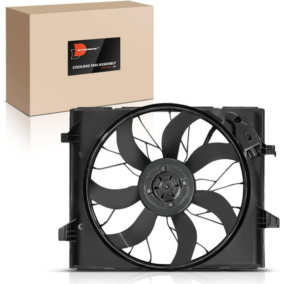 A-Premium Engine Radiator Cooling Fan Assembly with Brushless Motor Compatible with Select Jeep & Dodge Models - Grand Cherokee 2014-2021, Grand Cherokee WK 2022, Durango 2014-2023