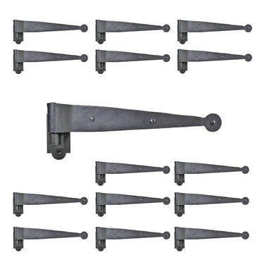 Iron Hinges Black Pintle Hinge Strap Shutter Hinge Offset 1.875 Inch