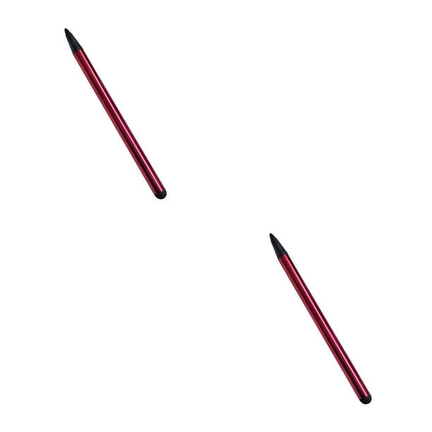 Monstrate Stylus Pen Dispositivos táctiles Plumas capacitivas Punta de goma Exquisita amplia compatibilidad Lápiz de pantalla táctil que Rojo 2piezas