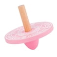 thumbnail image 2 of lionlar Desktop Wooden Rotating Top Traditional Baby Toys Workmanship Pink, 2 of 9