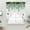 Green, variant on Blue Spring Botanical Swag Valances for Windows, Kitchen Window Curtains Over Sink, Weeping Eucalyptus Butterfly Window Treatment Curtains for Living Room/Bedroom Curtains 2 Panel Sets 36"x45"