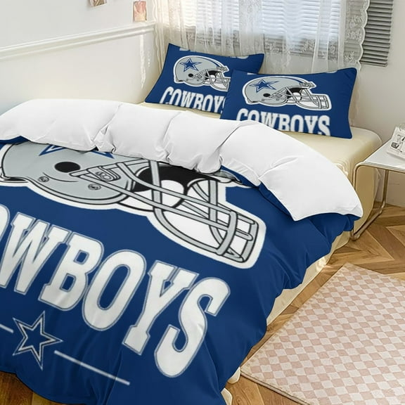 Football Cowboys Set Duvet Cover Bedding Set Duvet Cover Polyester Quilt Cover for Twin Size