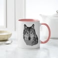 thumbnail image 4 of CafePress - Gray Wolf Mug - 11 oz Ceramic Mug - Novelty Coffee Tea Cup, 4 of 4