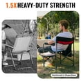 thumbnail image 5 of KingCamp Folding Camping Chair, Folding Director Chair with Side Table, 32.6'' Tall Portable Makeup Artist Chair, Heavy Duty Director Chair with Storage Bag & Cup Holder, 396LBS Capacity, 5 of 9