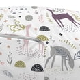 thumbnail image 3 of Forest Pouf Cover with Zipper, Enchanted Woodland Creatures Deer with Curved Antlers Foliage Dotted Rocks Pattern, Soft Decorative Fabric Unstuffed Case, 30" W X 17.3" L, Multicolor, by Ambesonne, 3 of 5