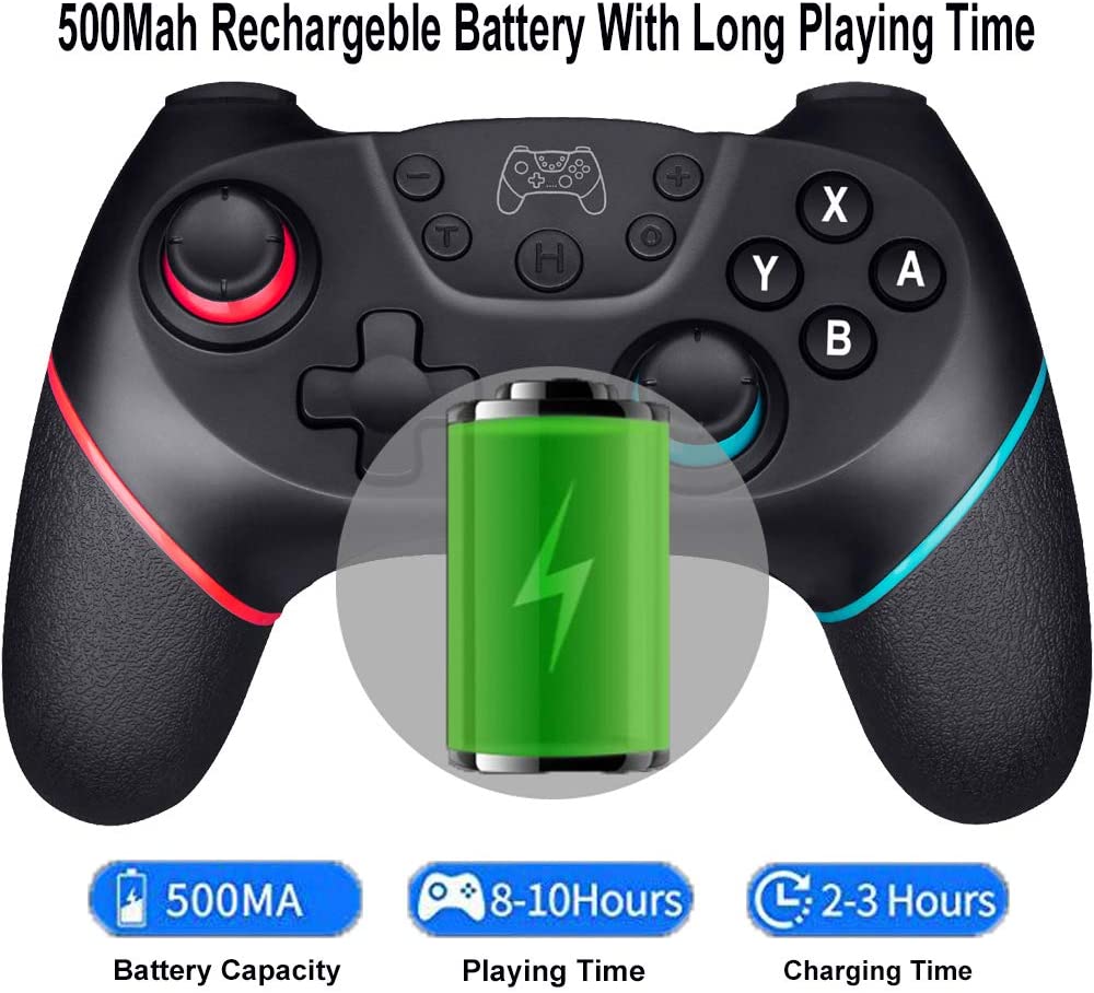 switch pro controller battery capacity