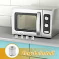 thumbnail image 3 of GAXIRE 10Pcs Microwave Oven Magnetron Caps Replacement Silver Triangle Hole Durable Parts, 3 of 8