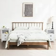 thumbnail image 4 of Ktaxon Nightstand, Bedside Table with 2 Storage Drawers, End Side for Bedroom, Country Style,White, 4 of 11