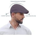 thumbnail image 2 of Newsboy Cap for Men 100% Cotton Mens Flat Hats Newsies Hat Classic Irish Gatsby Ivy Cabbie Golf Hats 1pcs, 2 of 6